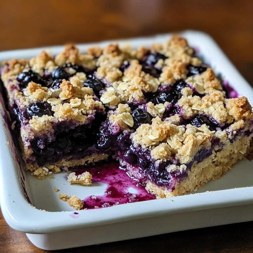 Blueberry Crumble Bars – Buttery, Juicy & Irresistibly Easy