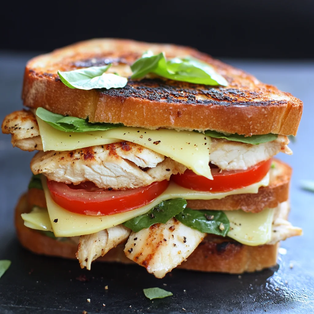 Chicken Avocado Melt Sandwich