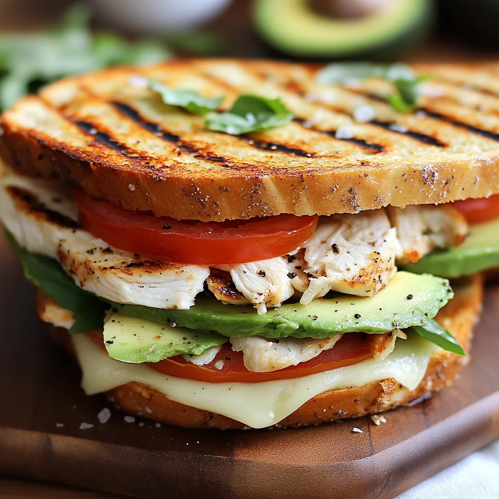 Chicken Avocado Melt Sandwich