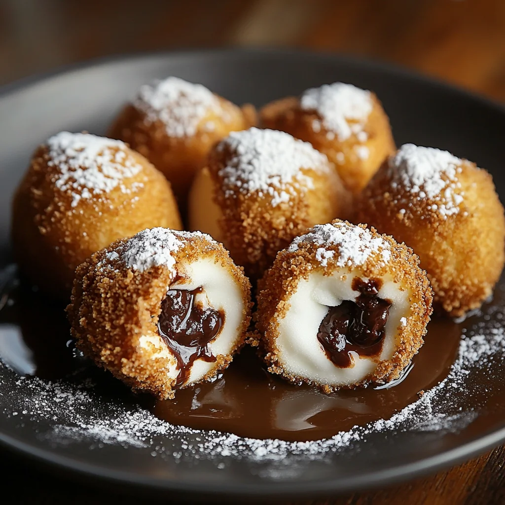 Fried S'mores Bombs