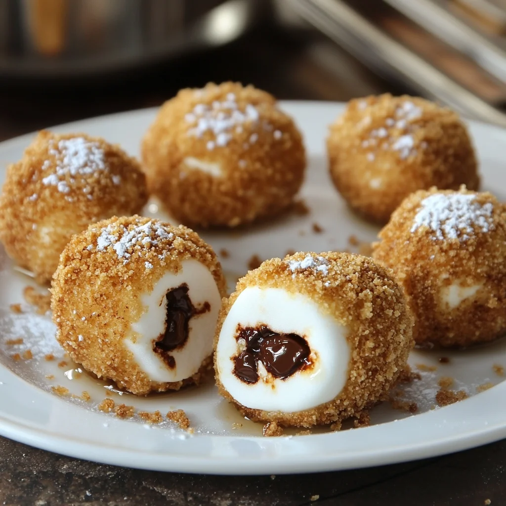 Fried S'mores Bombs