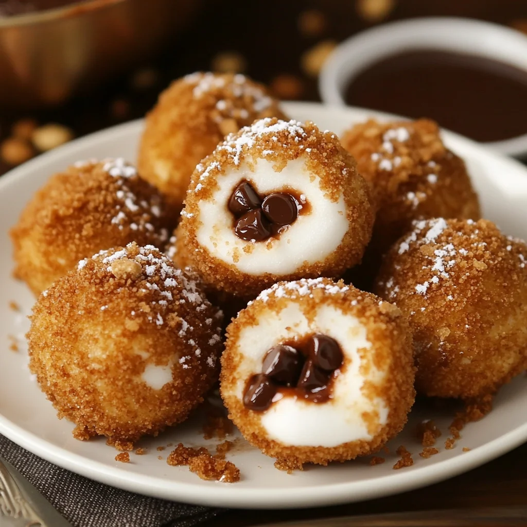 Fried S'mores Bombs