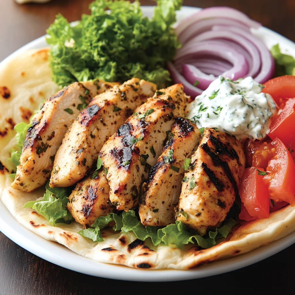 Greek Chicken Gyros