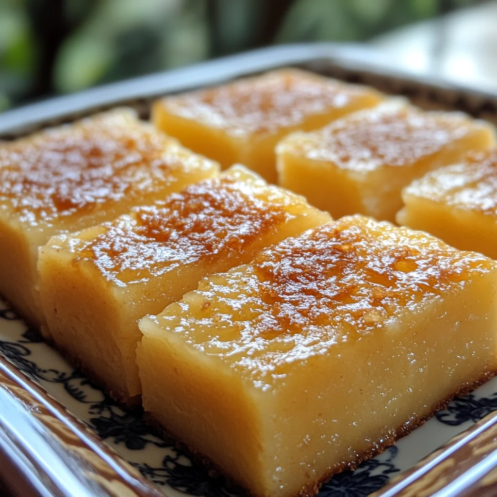 Cassava Cake with Macapuno