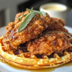 Sage Fried Chicken and Waffles – Crispy, Savory & Sweet Perfection!
