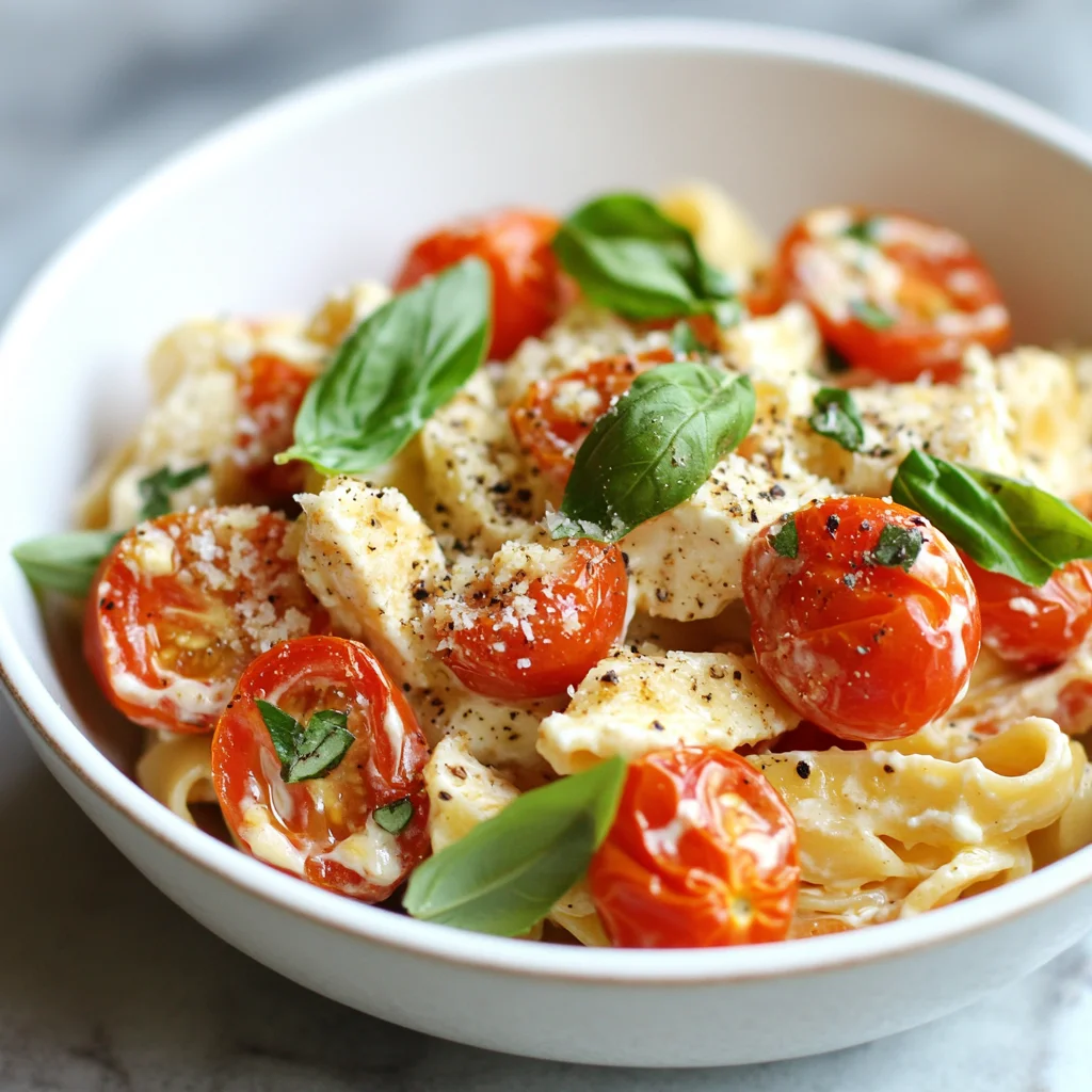 Roasted Tomato and Garlic Ricotta Pasta