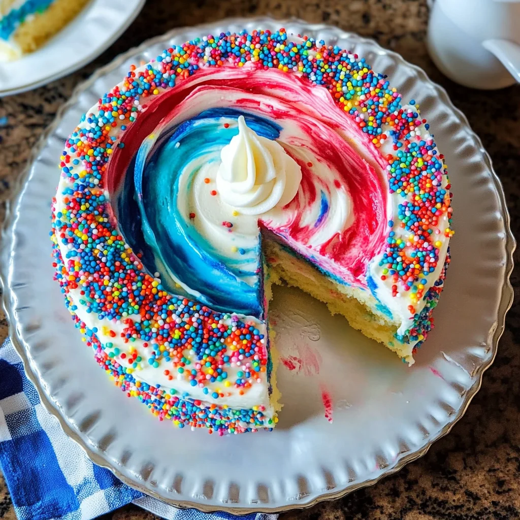 4th of July Tie-Dye Cake (and Cupcakes!)