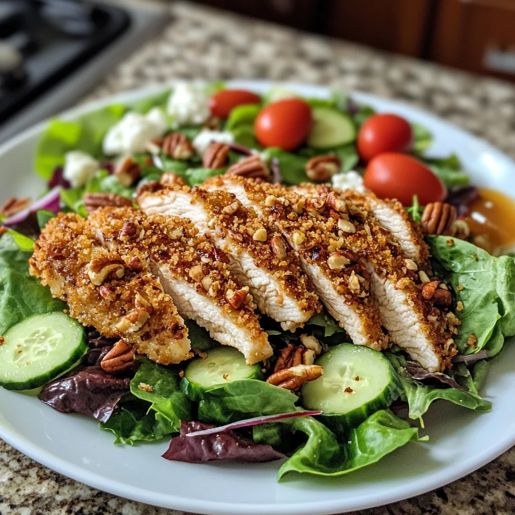 Pecan Crusted Chicken Salad