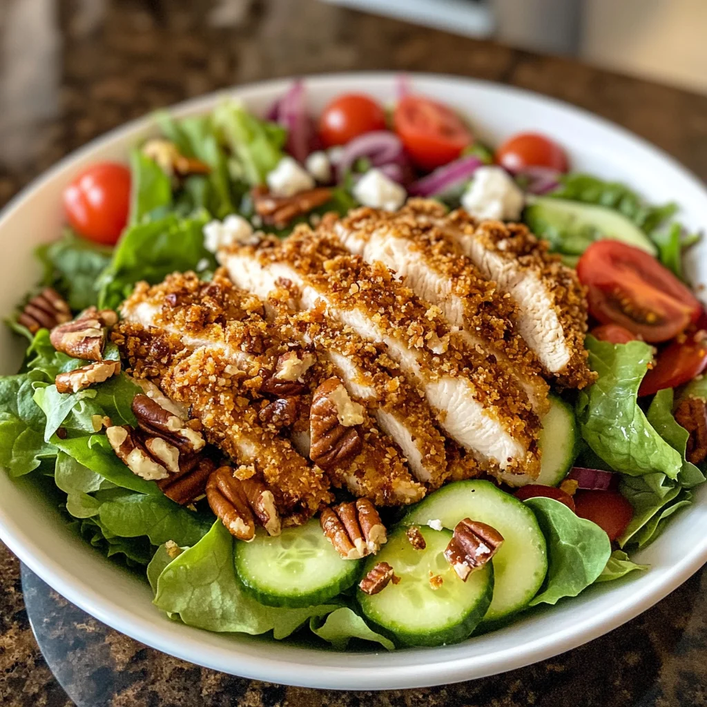 Pecan Crusted Chicken Salad