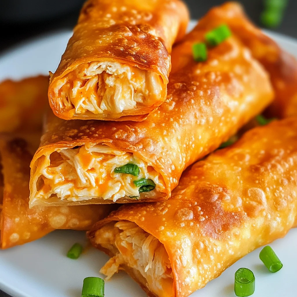 Air Fryer Buffalo Chicken Egg Rolls