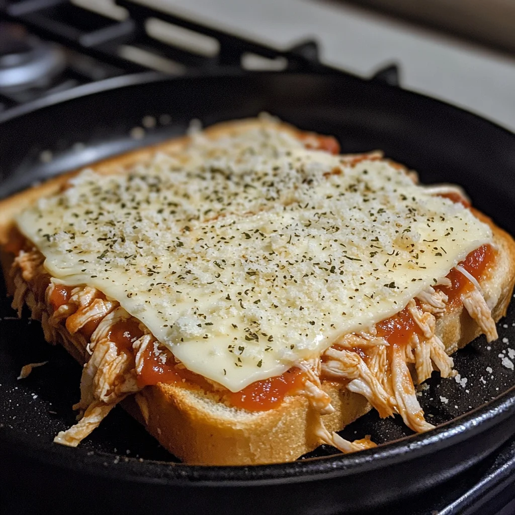 Lazy Chicken Parmesan Grilled Cheese is a Must-Try!