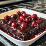 Chocolate Cherry Upside Down Cake