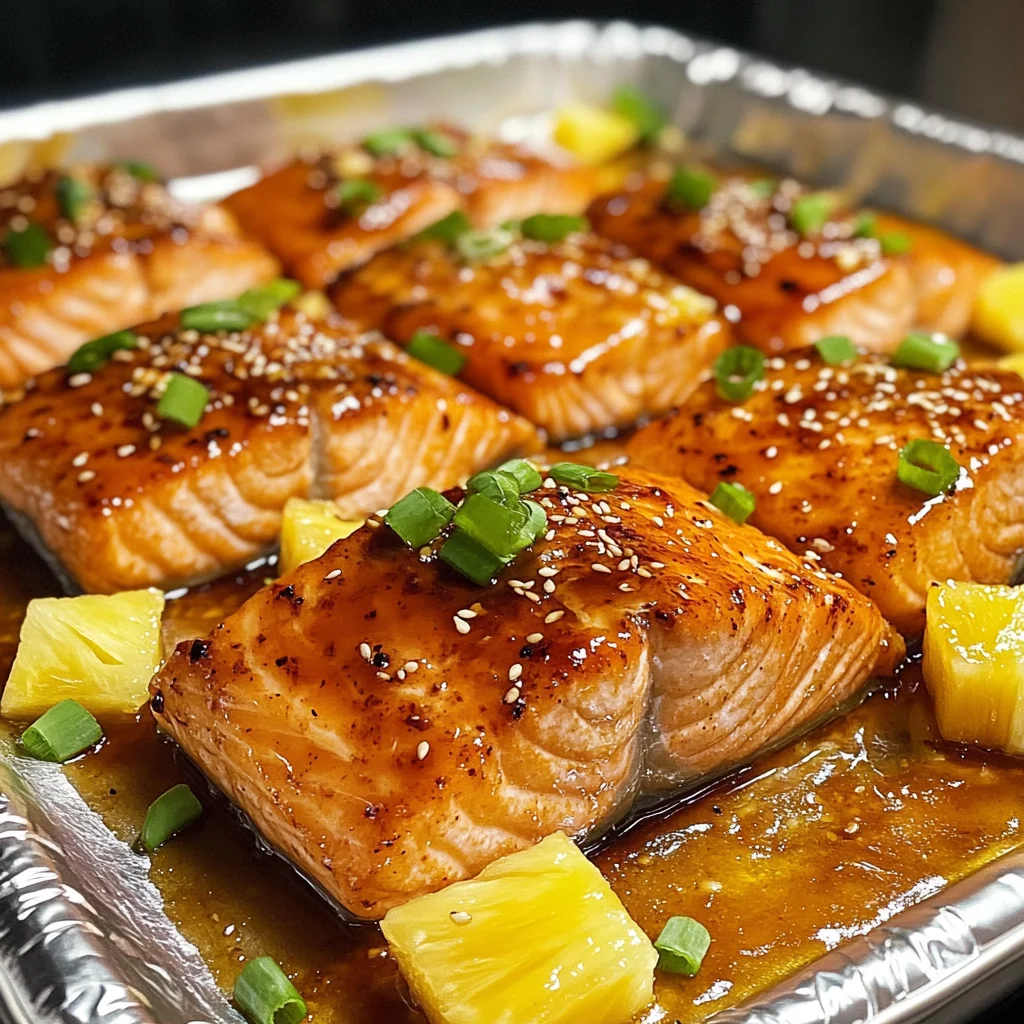 Baked Pineapple Salmon