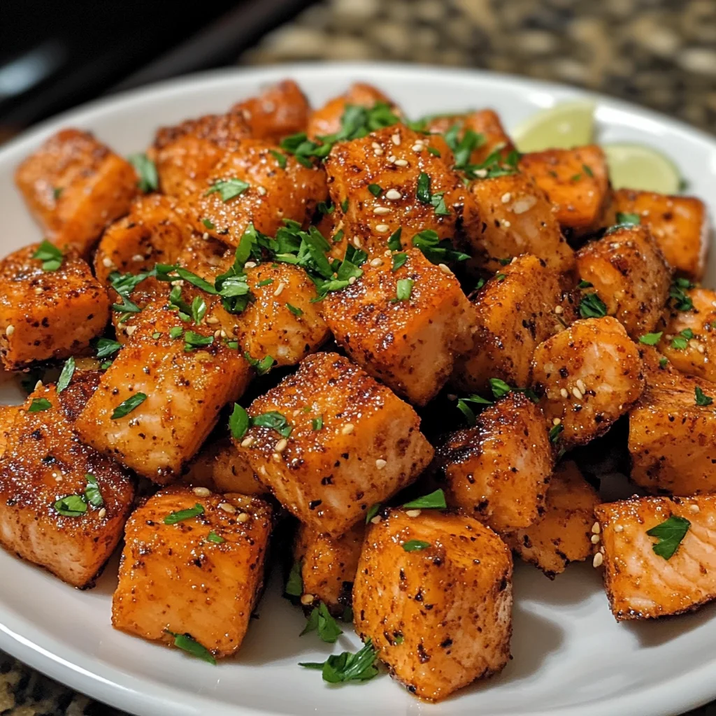 Crispy Bang Bang Salmon Bites