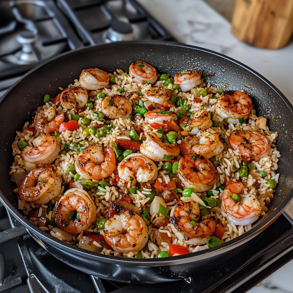 Shrimp Sausage Dirty Rice