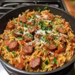 One Pan Sausage & Orzo – A Flavorful, 30-Minute Meal!