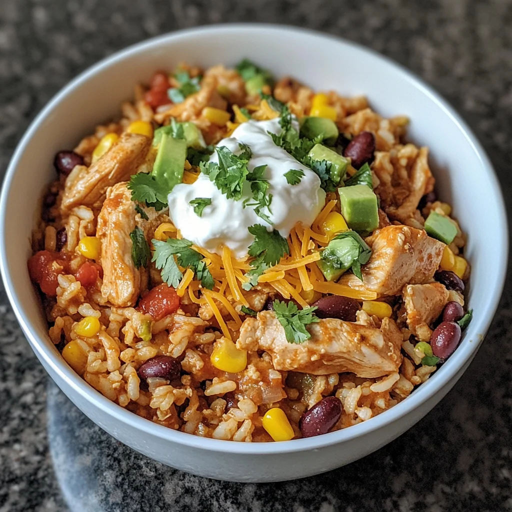 Slow Cooker Taco Chicken and Rice