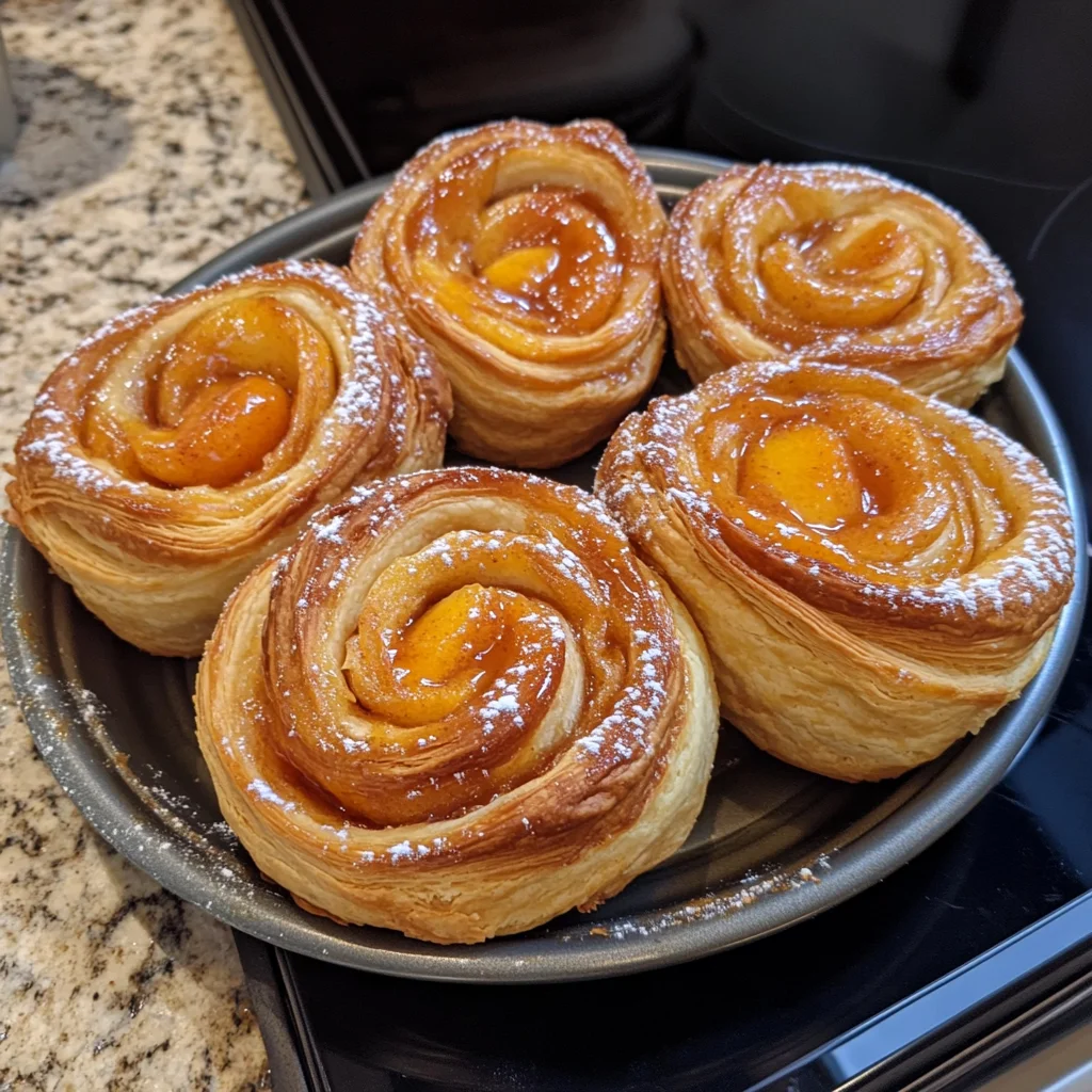 Peach Pie Cruffins