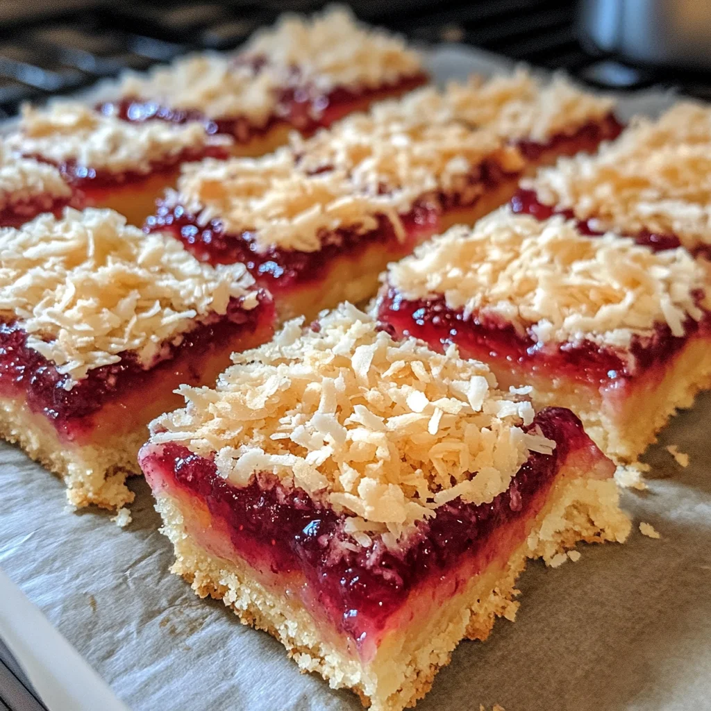 Jam & Coconut Dream Bars – Buttery, Fruity & Irresistibly Easy!