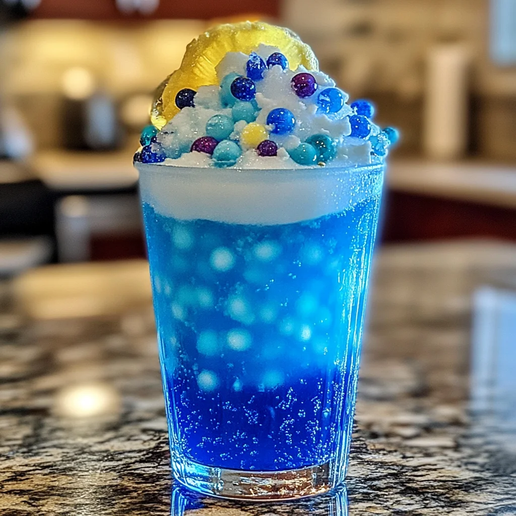 Frosted Blue Dream Cocktail – A Chilled, Vibrant Sip of Paradise!