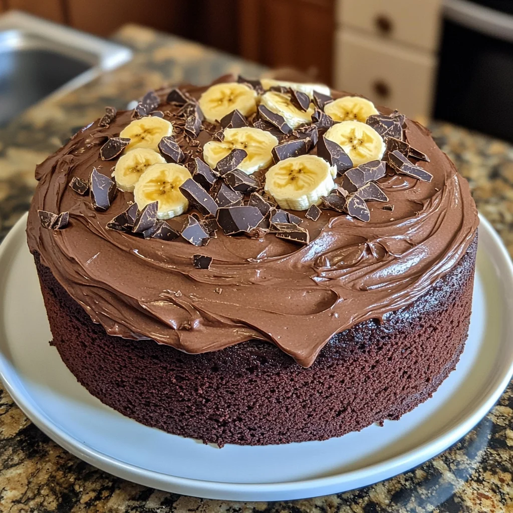 Double Chocolate Banana Layer Cake