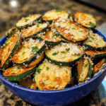 Garlic-Parmesan Air-Fried Zucchini Chunks