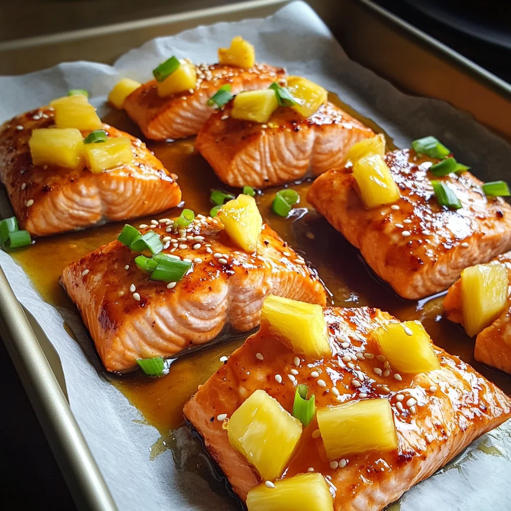 Baked Pineapple Salmon
