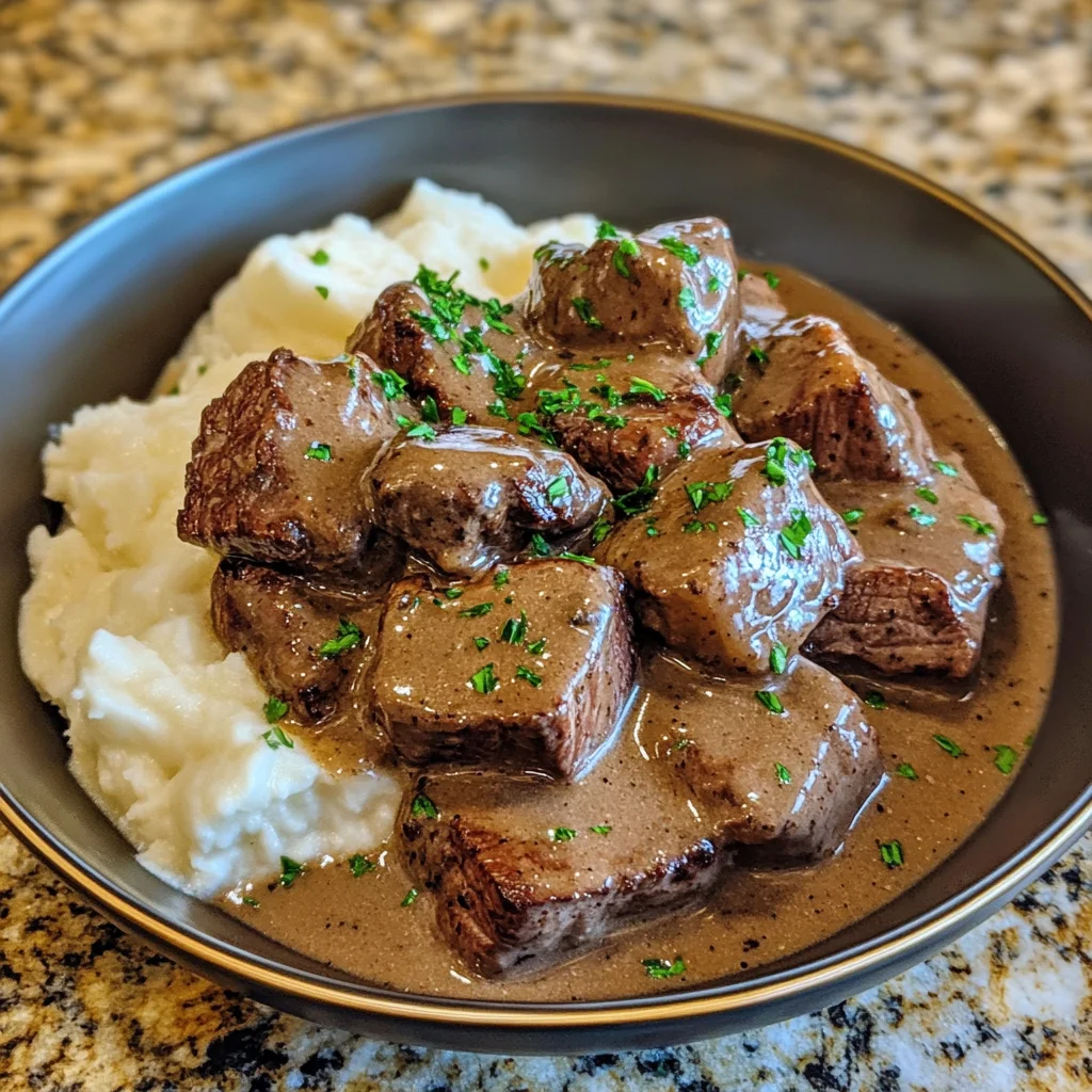 Crock Pot Cubed Steak