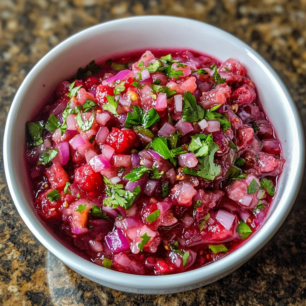 Raspberry Salsa Dip – Sweet, Spicy & Irresistibly Fresh!