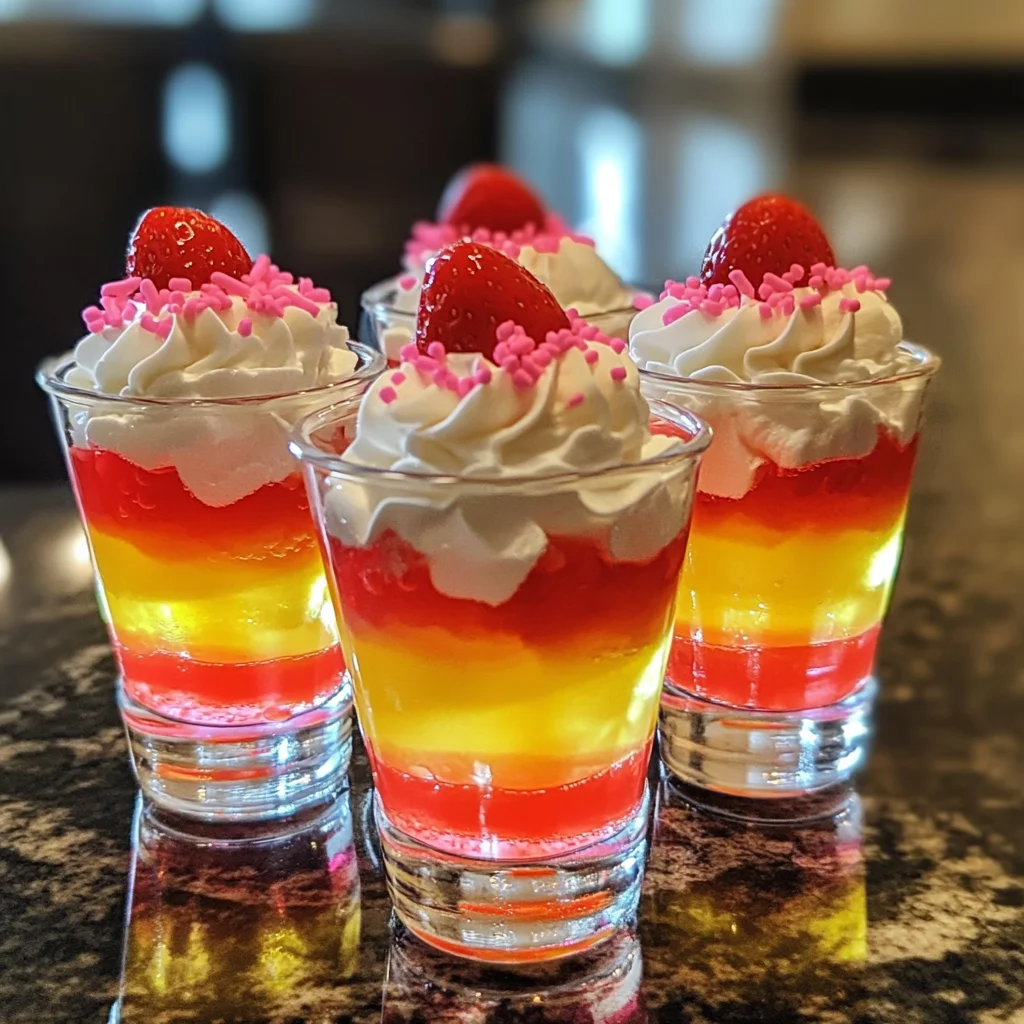 Strawberry Jell-O Shots