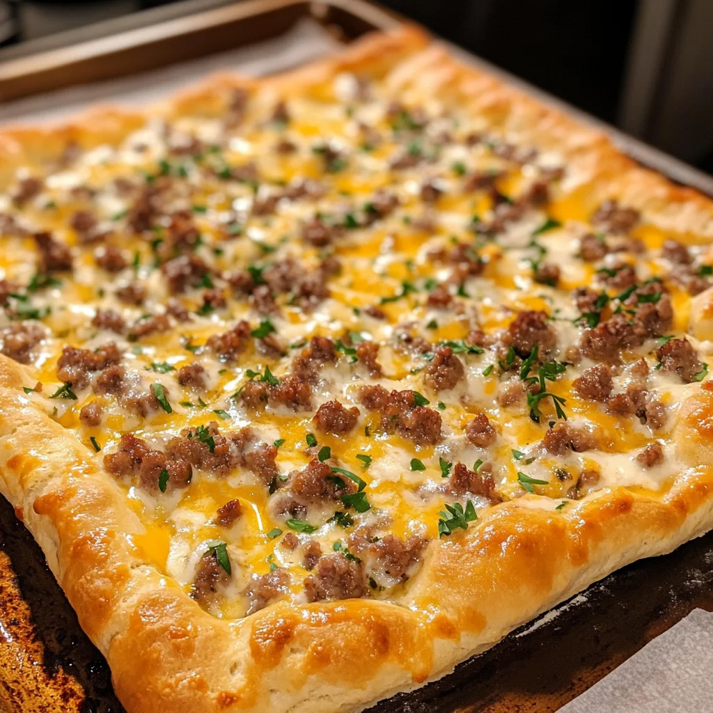 Biscuits & Sausage Gravy Breakfast Pizza – The Ultimate Morning Comfort Food!