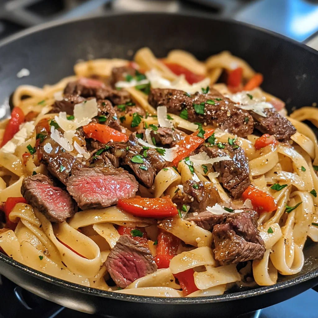 Pepper Steak Pasta