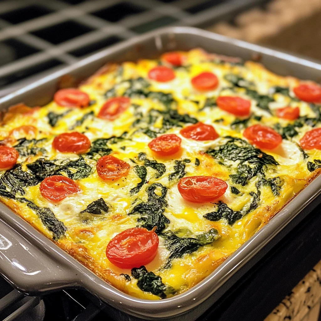 Spinach Ricotta Brunch Bake – Fluffy, Cheesy & Perfect for Crowds!