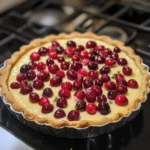 Roasted Cranberry and Goat Cheese Tart