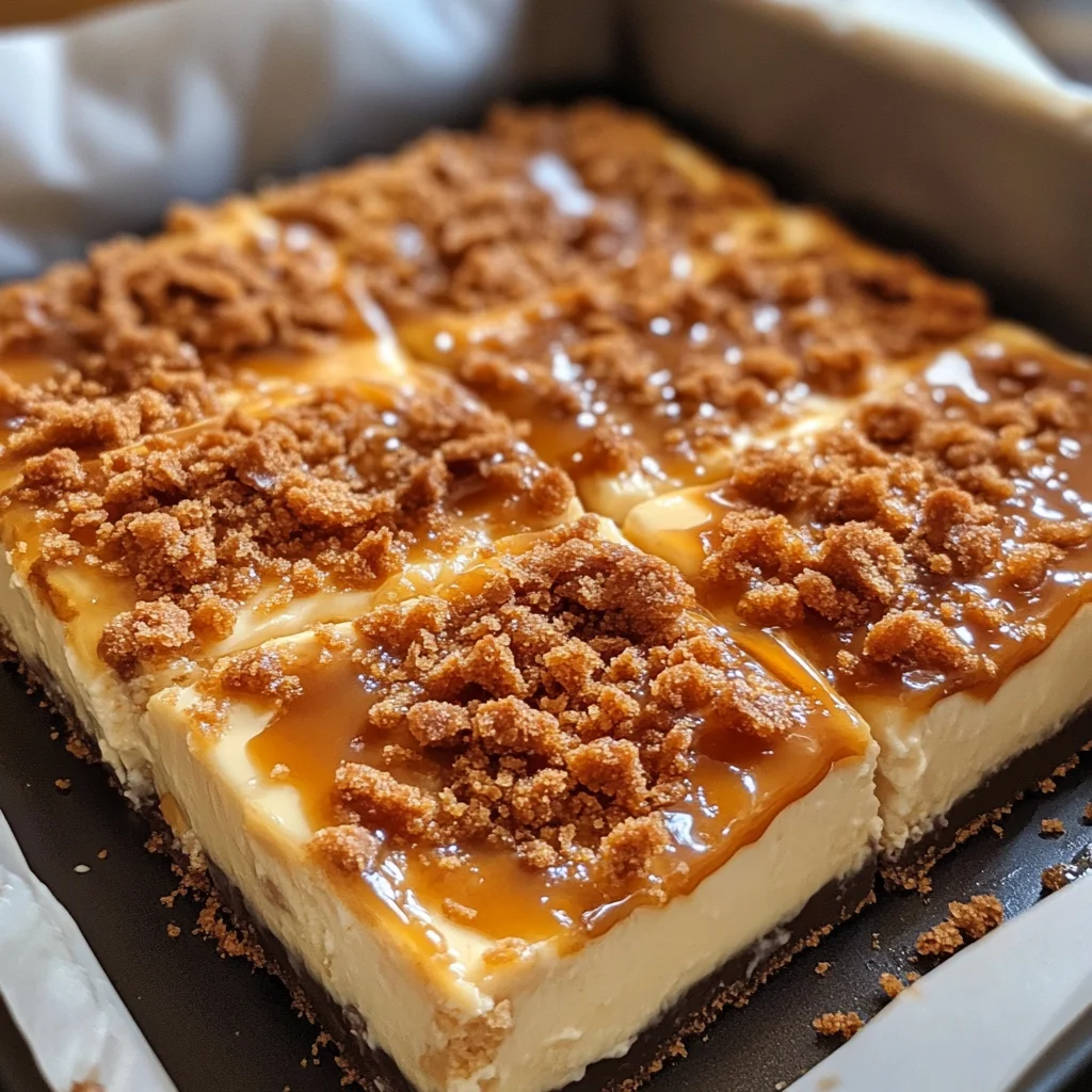 Butterfinger Caramel Cheesecake Bars