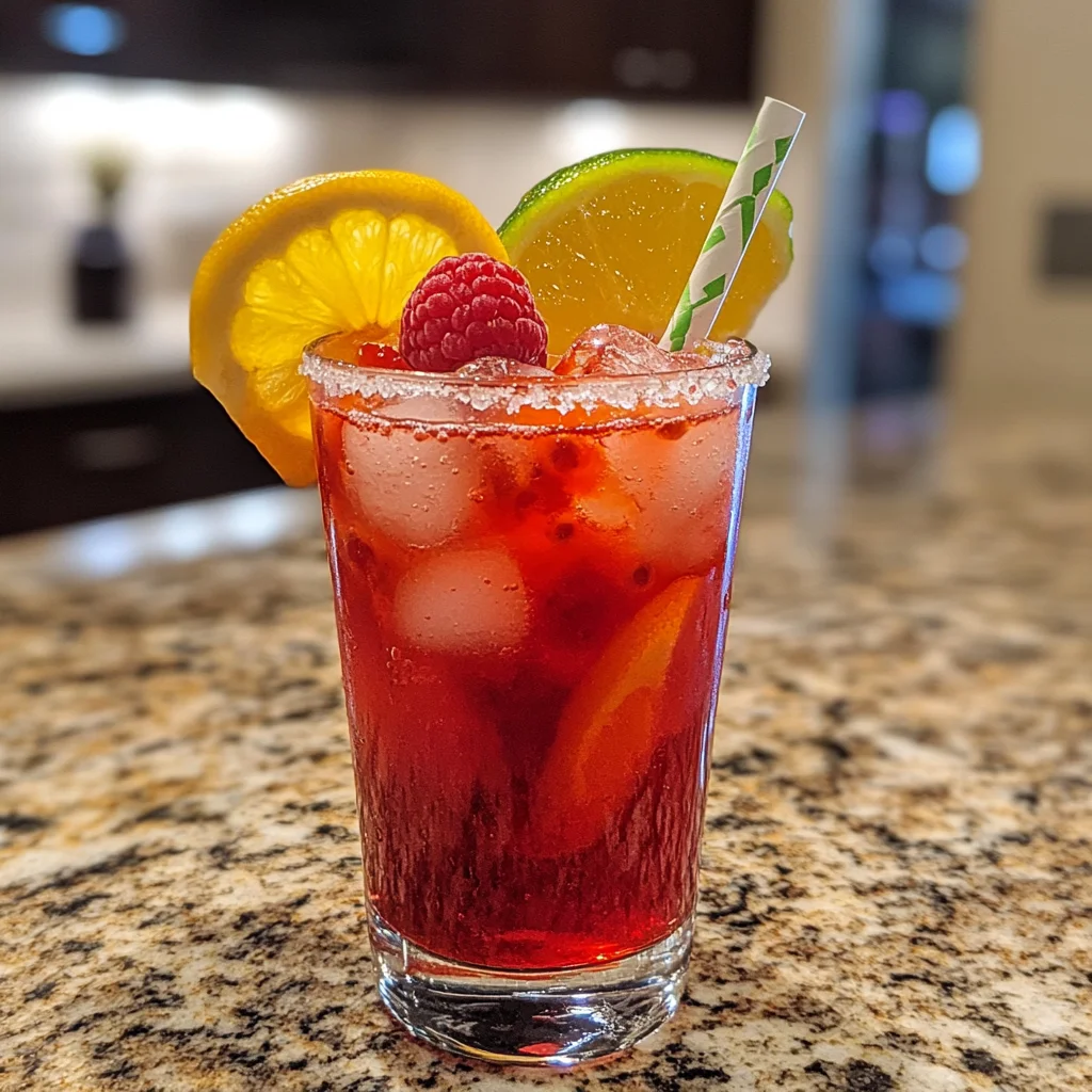 Sour Raspberry Punch Shot