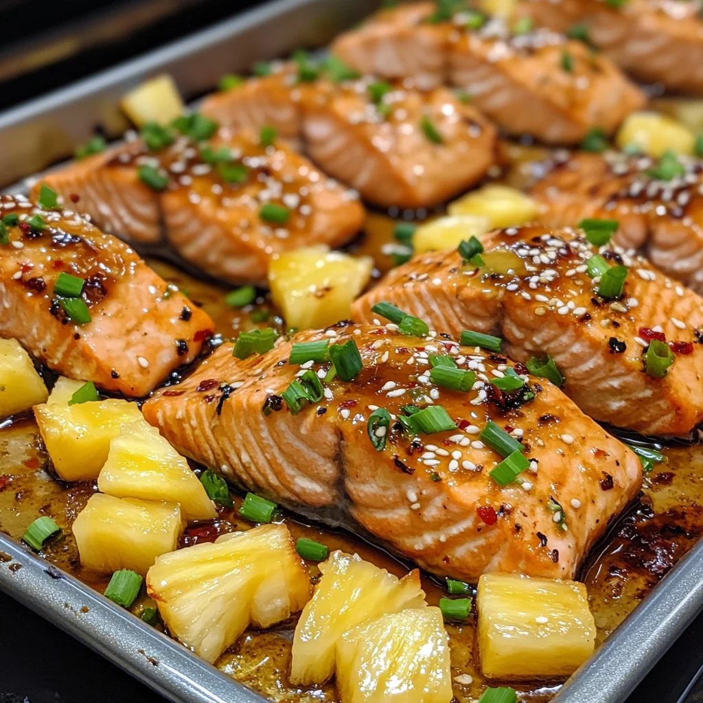 Baked Pineapple Salmon