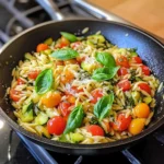 Pesto Orzo and Vegetables