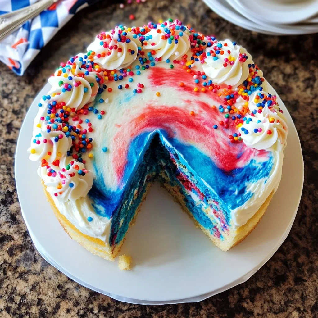 4th of July Tie-Dye Cake (and Cupcakes!)