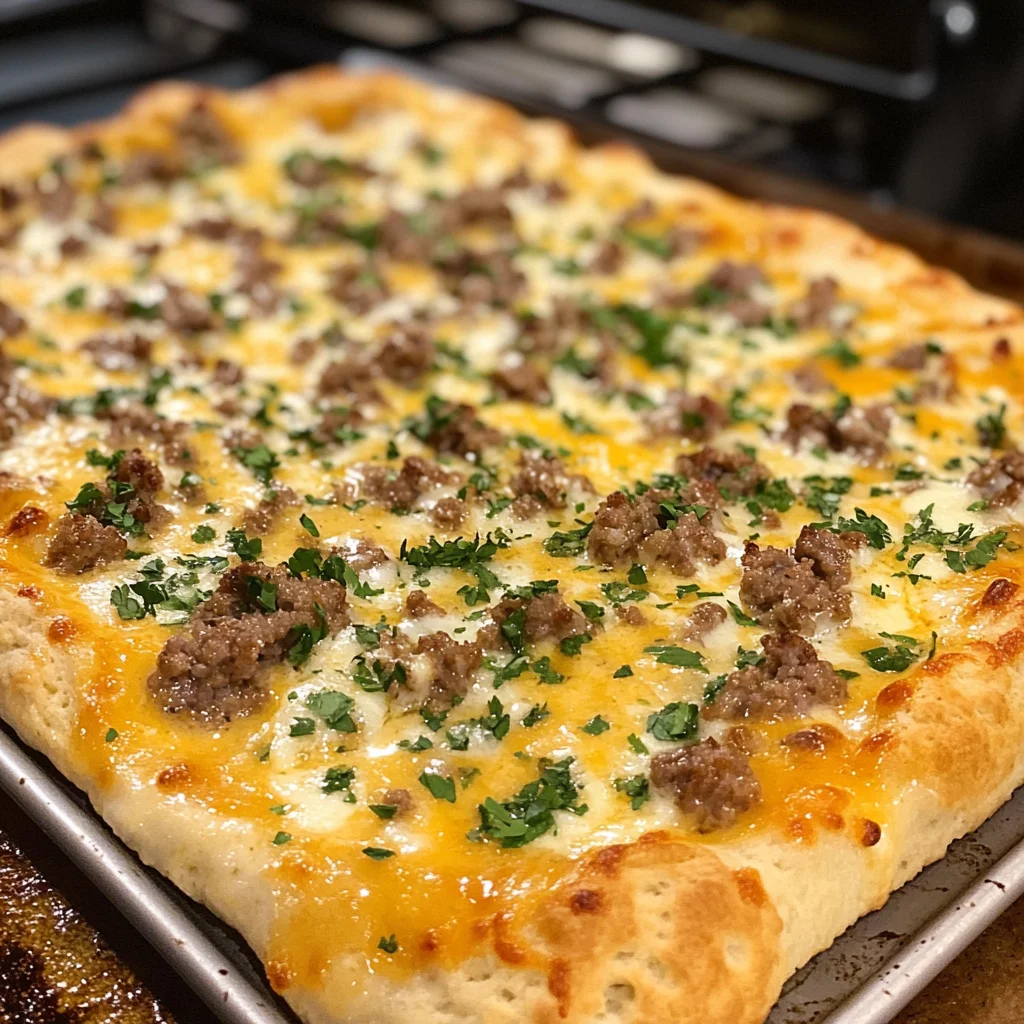 Biscuits & Sausage Gravy Breakfast Pizza – The Ultimate Morning Comfort Food!
