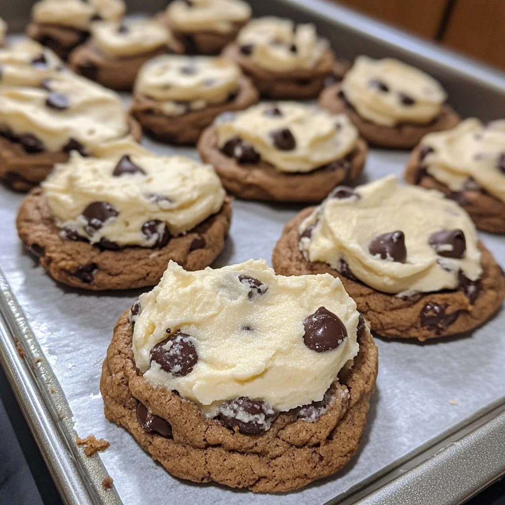 Cheesecake-Filled Chocolate Chip Cookies