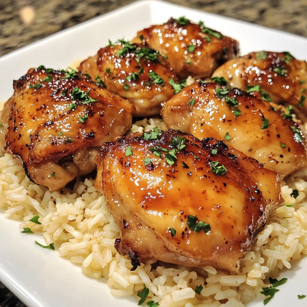 One-Pan Honey BBQ Chicken Rice