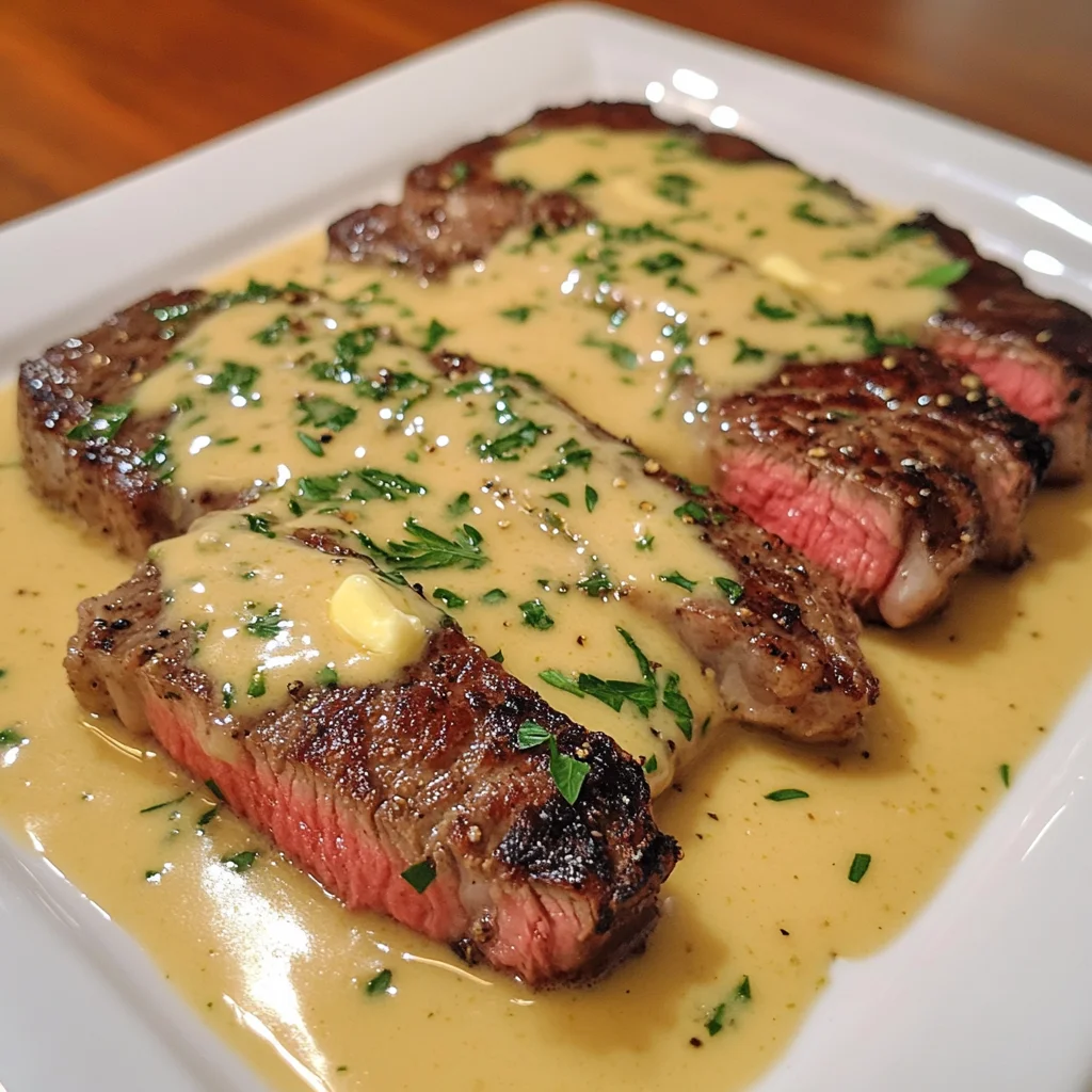 Steak with Creamy Garlic Sauce – Juicy, Gourmet & Done in 30 Minutes!