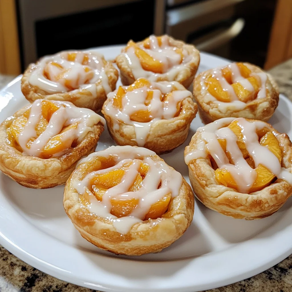 Two Ingredient Mini Peach Pies
