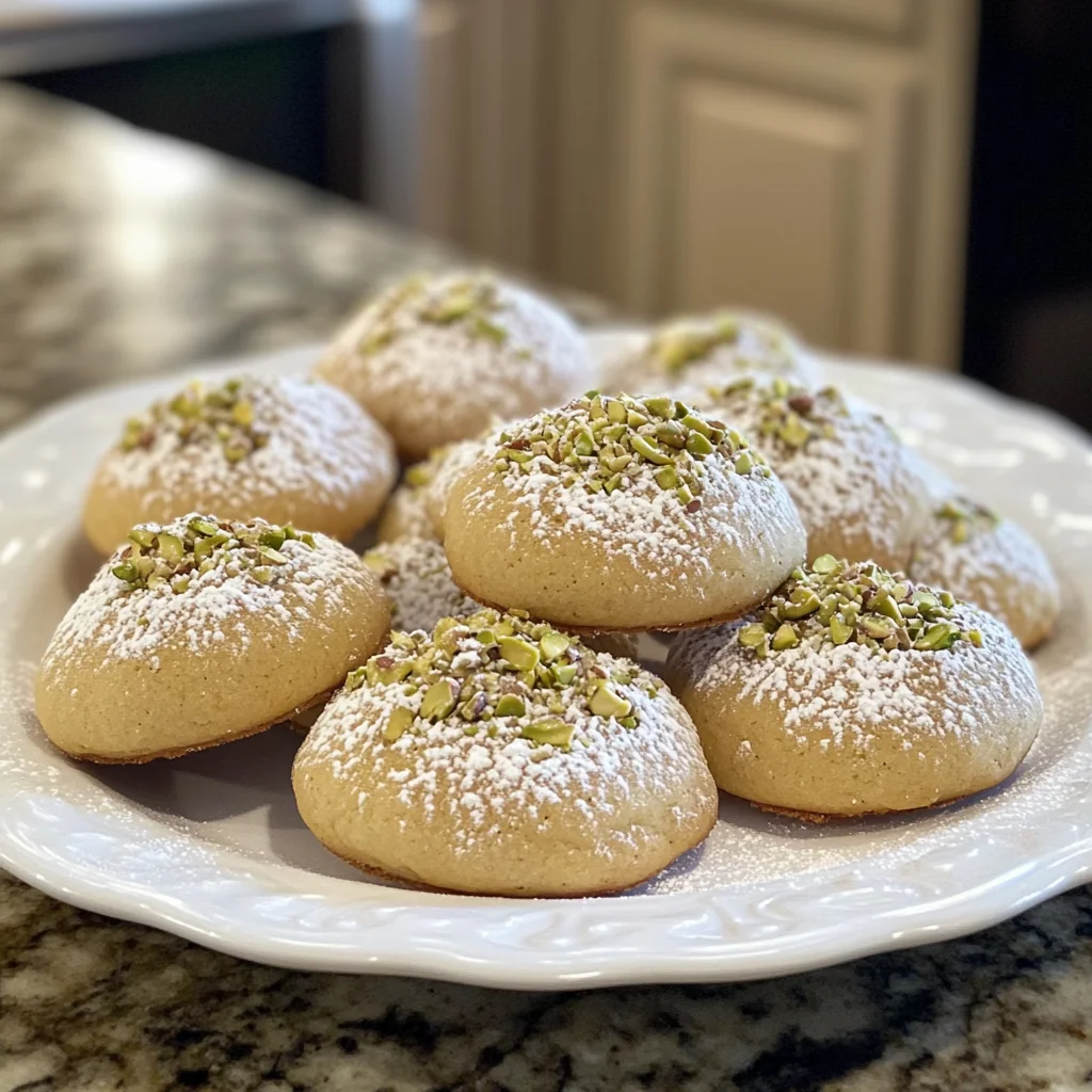 Homemade Pistachio Wedding Cookies