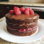 Chocolate Raspberry Truffle Cake