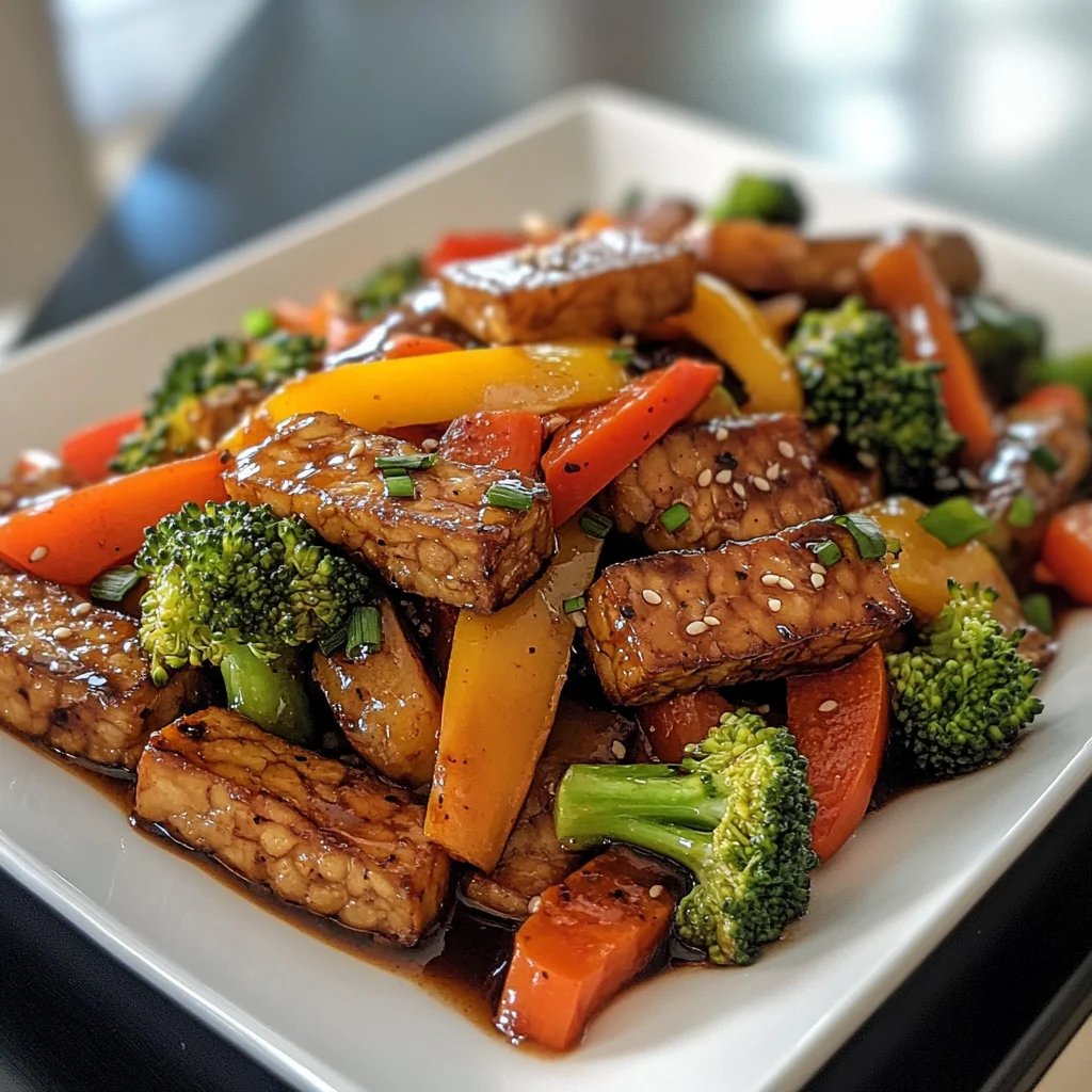 Balsamic Tempeh Stir-Fry