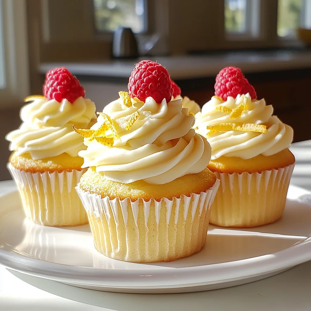 Raspberry Lemon Heaven Cupcakes