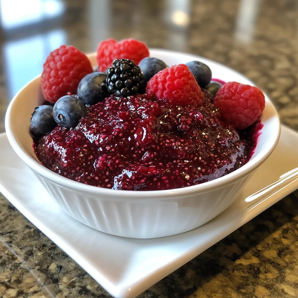 Sugar Free Berry Chia Jam