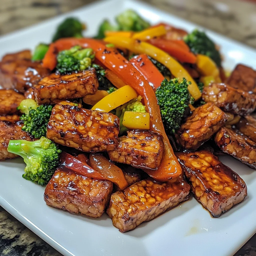 Balsamic Tempeh Stir-Fry